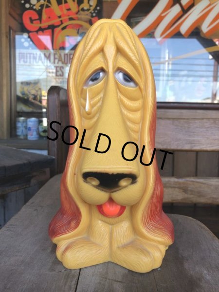 画像2: 70s Vintage My Toy Plastic Bank Basset hound SAD EYE DOG (T321)  (2)