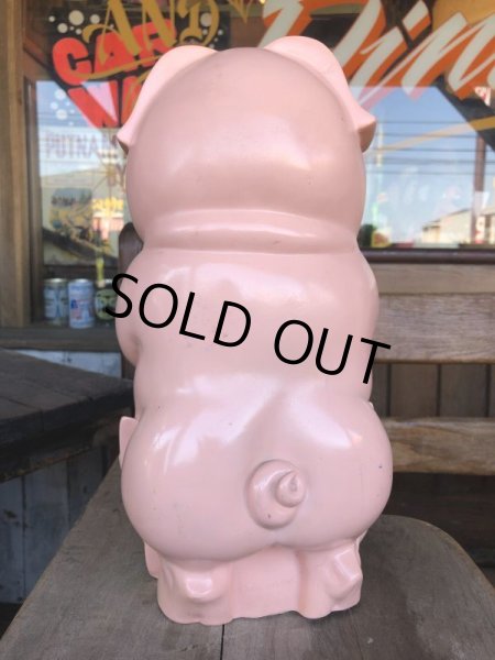 画像3: Vintage My toy Inc Plastic Coin Bank Lady Piggy (T337)  (3)