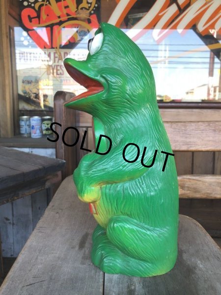 画像4: Vintage Psychedelic Hippie Frog Piggy Bank Green (T323)  (4)