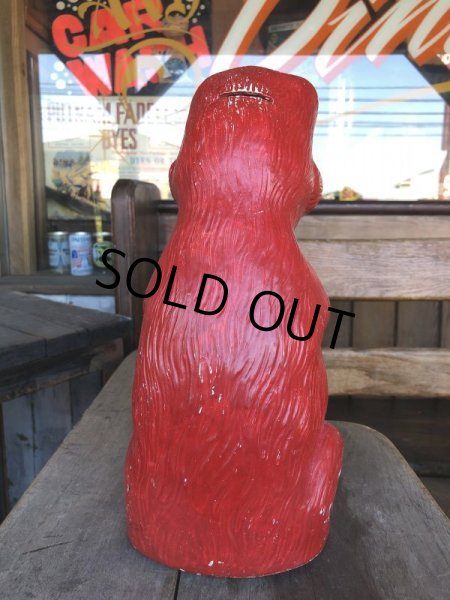 画像4: Vintage Psychedelic Hippie Frog Piggy Bank Red (T324)  (4)