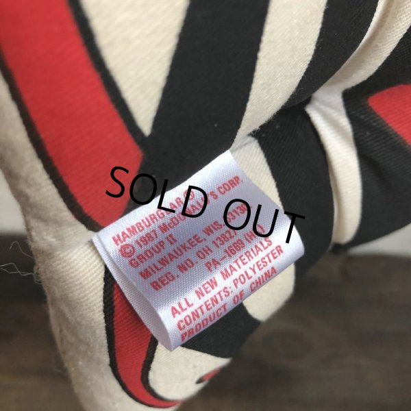 画像2: 80s Vintage McDonald's Pillow Doll Hamburglar (T346)  (2)