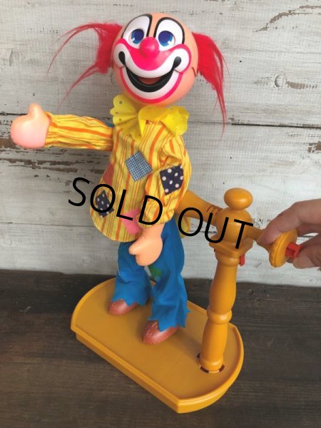 画像1: 70s Vintage MATTEL Dancing Clown Figure (T361) 　 (1)