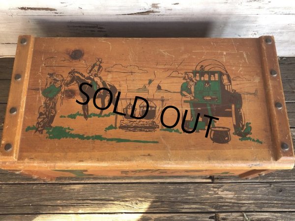 画像9: Vintage U.S.A Cowboy Wooden Chet Box (T369) 　 (9)