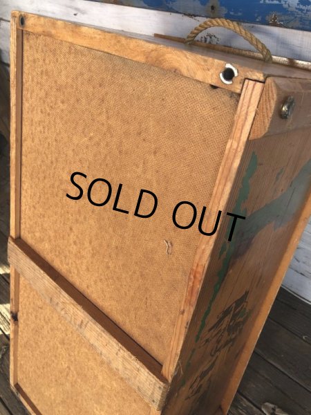 画像12: Vintage U.S.A Cowboy Wooden Chet Box (T369) 　 (12)