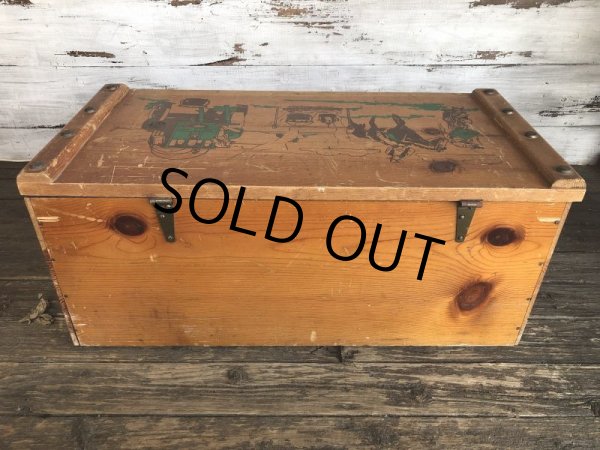画像3: Vintage U.S.A Cowboy Wooden Chet Box (T369) 　 (3)