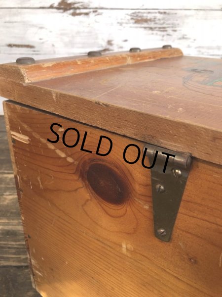 画像14: Vintage U.S.A Cowboy Wooden Chet Box (T369) 　 (14)