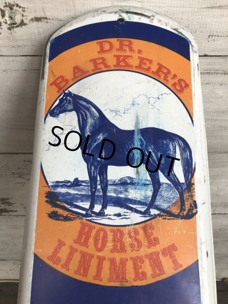 画像2: Vintage DR. BARKER'S HORSE LINIMENT Thermometer (T367) 　 (2)