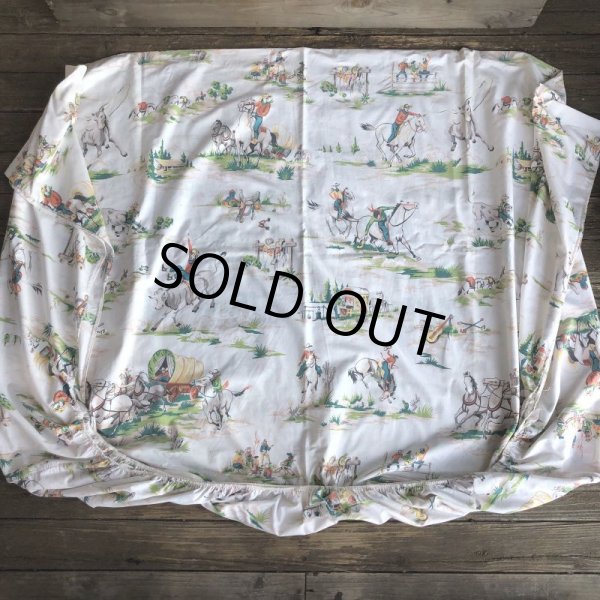 画像3: Vintage Fabric Western Queen Size (T368)   (3)