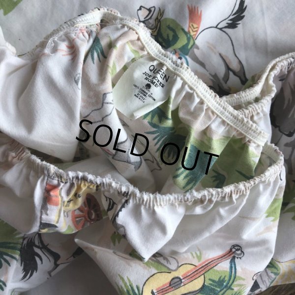 画像4: Vintage Fabric Western Queen Size (T368)   (4)