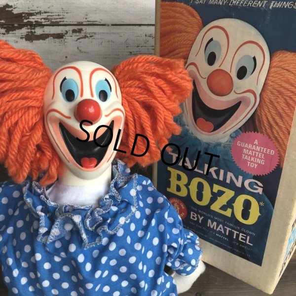 画像8: 60s Vintage Mattel BOZO the Clown Doll W/BOX (T377) (8)