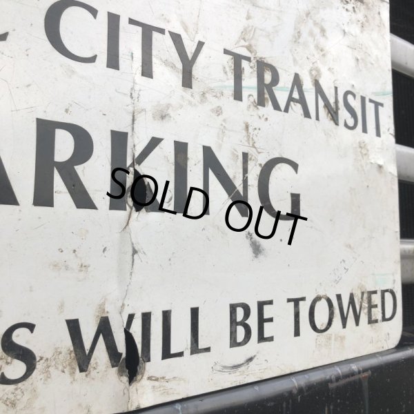 画像2: Vintage Road Sign NO PARKING (T372) (2)