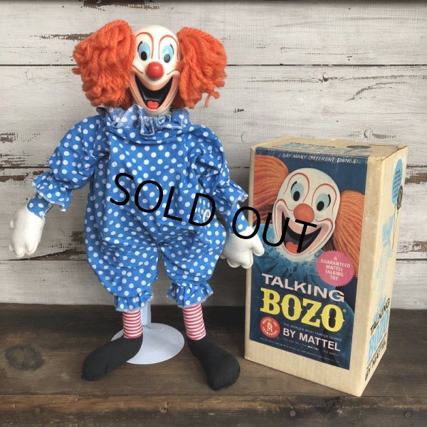 画像2: 60s Vintage Mattel BOZO the Clown Doll W/BOX (T377) (2)