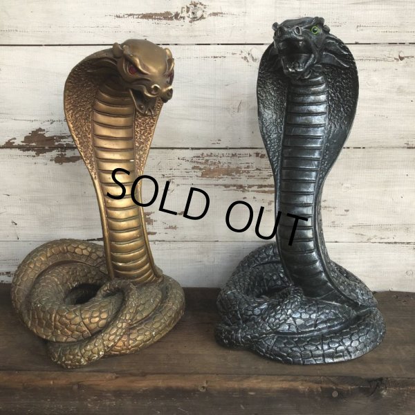 画像11: Vintage 1960s UNIVERSAL STATUARY Gold King Cobra 16' Statue Gold (T100) (11)