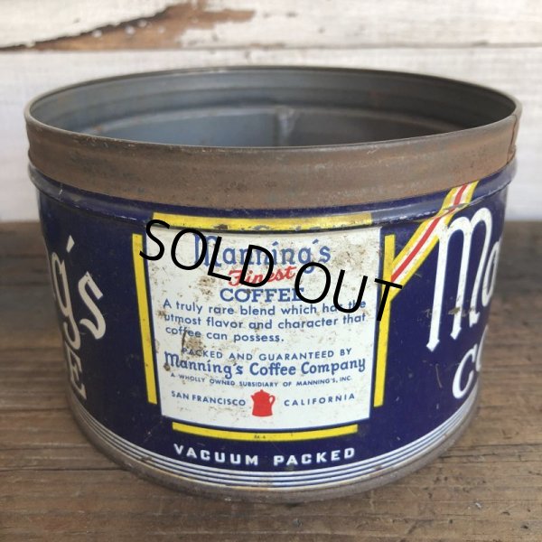 画像5: Vintage Can Manning's Coffee (T385) (5)