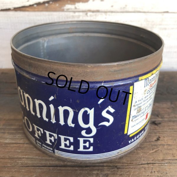 画像4: Vintage Can Manning's Coffee (T385) (4)