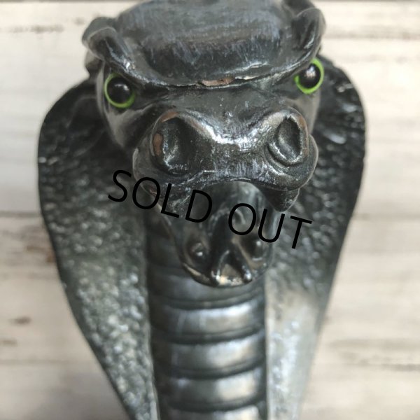 画像7: Vintage 1960s UNIVERSAL STATUARY Gold King Cobra 16' Statue Black (T393) (7)