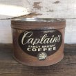 画像1: Vintage Can Captain's Coffee (T383) (1)