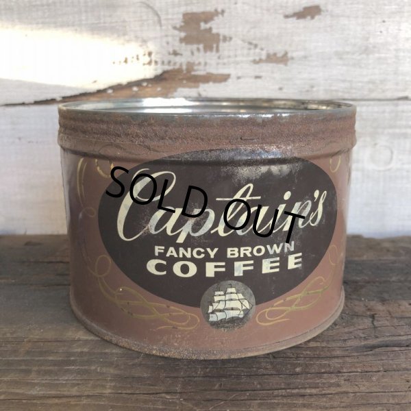 画像1: Vintage Can Captain's Coffee (T383) (1)
