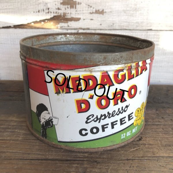 画像1: Vintage Can MEDAGLIA D'ORO Coffee (T382) (1)