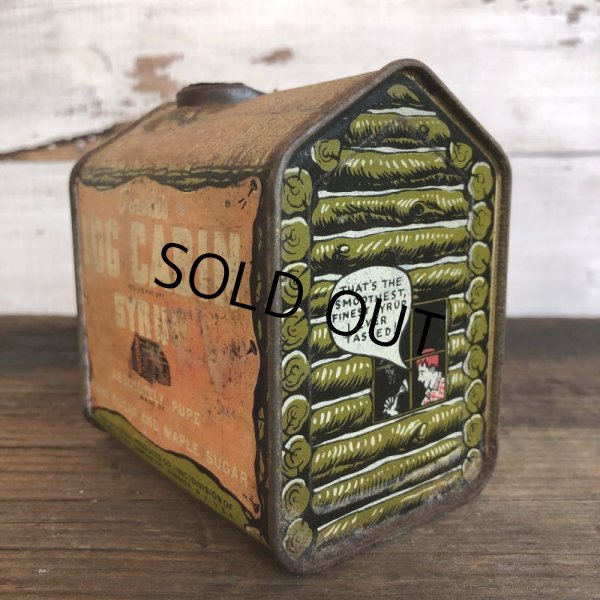 画像5: Vintage Can Towle's LOG CABIN SYRUP (T375) (5)