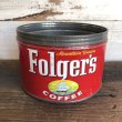 画像1: Vintage Can Folger's Coffee (T387) (1)
