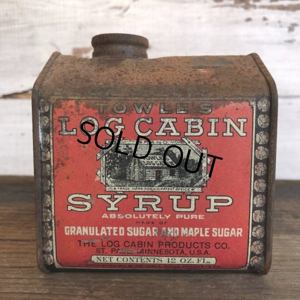 画像4: Vintage Can Towle's LOG CABIN SYRUP (T376) (4)