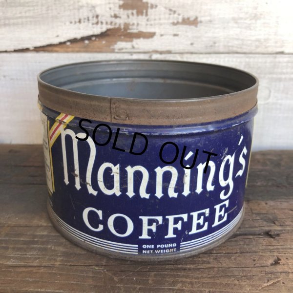 画像1: Vintage Can Manning's Coffee (T385) (1)