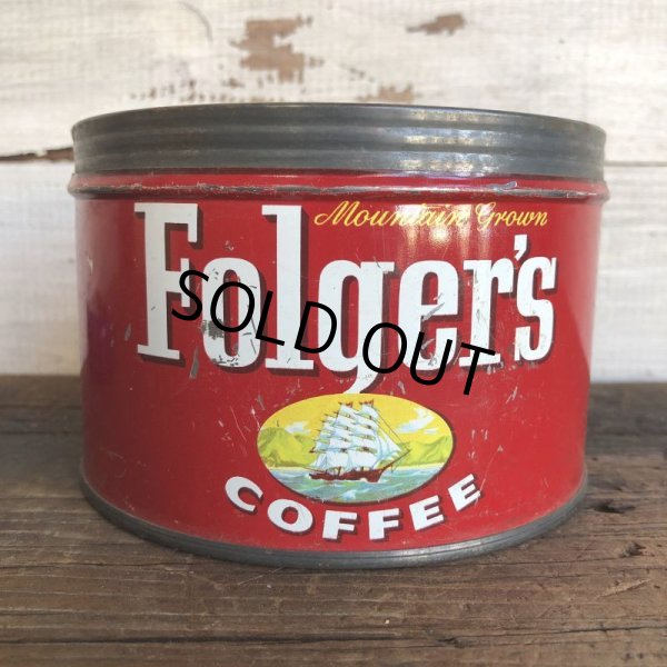 画像3: Vintage Can Folger's Coffee (T387) (3)