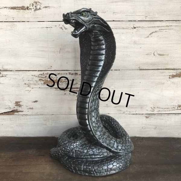 画像4: Vintage 1960s UNIVERSAL STATUARY Gold King Cobra 16' Statue Black (T393) (4)