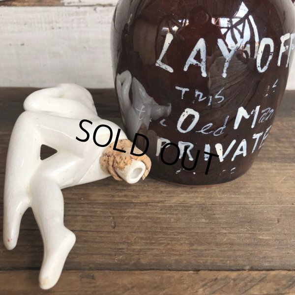 画像9: 50s Vintage Lay Off Nude Decanter Pin Up Girl (T399) (9)