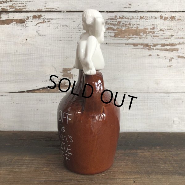 画像2: 50s Vintage Lay Off Nude Decanter Pin Up Girl (T398) (2)