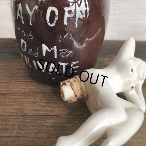 画像8: 50s Vintage Lay Off Nude Decanter Pin Up Girl (T399) (8)