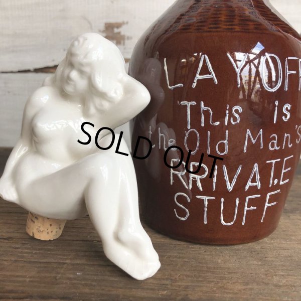 画像9: 50s Vintage Lay Off Nude Decanter Pin Up Girl (T398) (9)