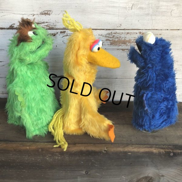 画像9: Vintage Knickerbocker Sesame Street Cookie Monster Hand Puppet Doll (T407) (9)