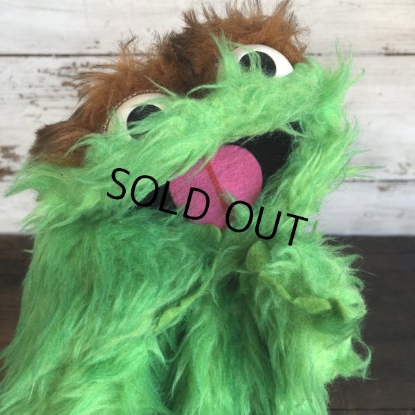 画像7: Vintage Knickerbocker Sesame Street Oscar Hand Puppet Doll (T408) (7)