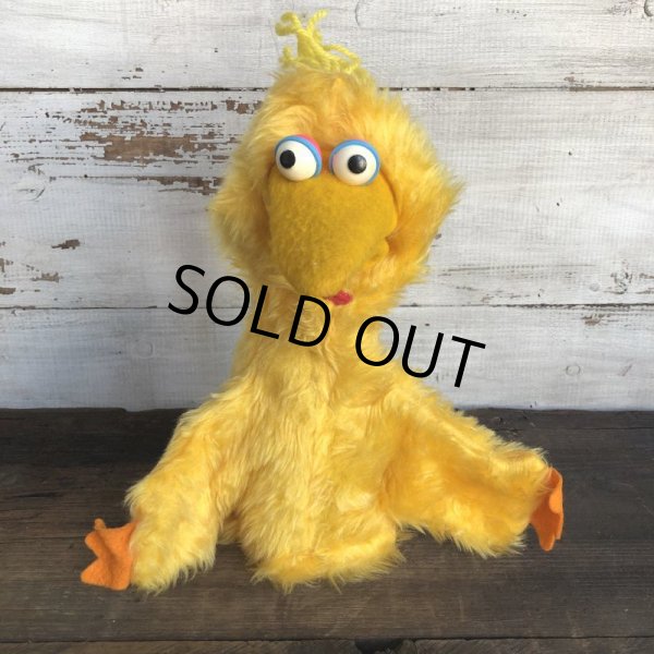 画像2: Vintage Knickerbocker Sesame Street Big Bird Hand Puppet Doll (T406) (2)
