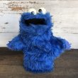 画像2: Vintage Knickerbocker Sesame Street Cookie Monster Hand Puppet Doll (T407) (2)