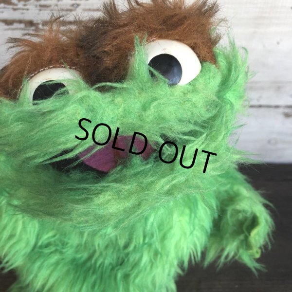 画像6: Vintage Knickerbocker Sesame Street Oscar Hand Puppet Doll (T408) (6)