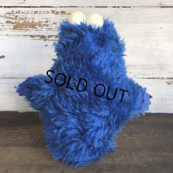 画像4: Vintage Knickerbocker Sesame Street Cookie Monster Hand Puppet Doll (T407) (4)