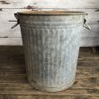 画像1: Vintage Metal Trash Can 43cm (T406) (1)