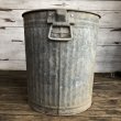 画像5: Vintage Metal Trash Can 43cm (T406) (5)