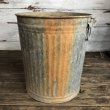 画像3: Vintage Metal Trash Can 43cm (T406) (3)