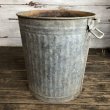 画像9: Vintage Metal Trash Can 43cm (T406) (9)