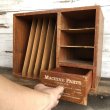 画像8: Vintage Wooden MACHINE PARTS CO Store Display Cabinet (T409) (8)