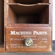 画像9: Vintage Wooden MACHINE PARTS CO Store Display Cabinet (T409) (9)