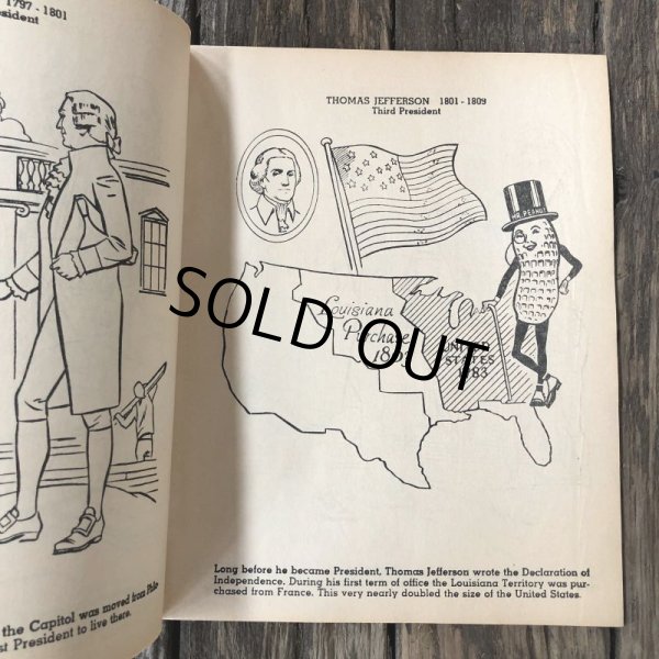 画像4: Vintage Planters Mr Peanut Presidents of the United States Coloring Book (T432) (4)