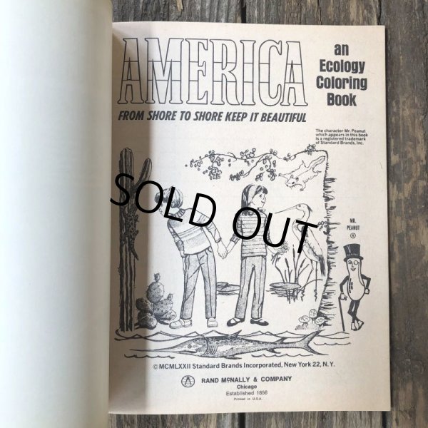 画像2: Vintage Planters Mr Peanut  AMERICA KEEP IT BEAUTIFUL Coloring Book (T431) (2)