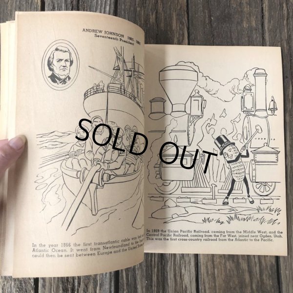 画像7: Vintage Planters Mr Peanut Presidents of the United States Coloring Book (T432) (7)