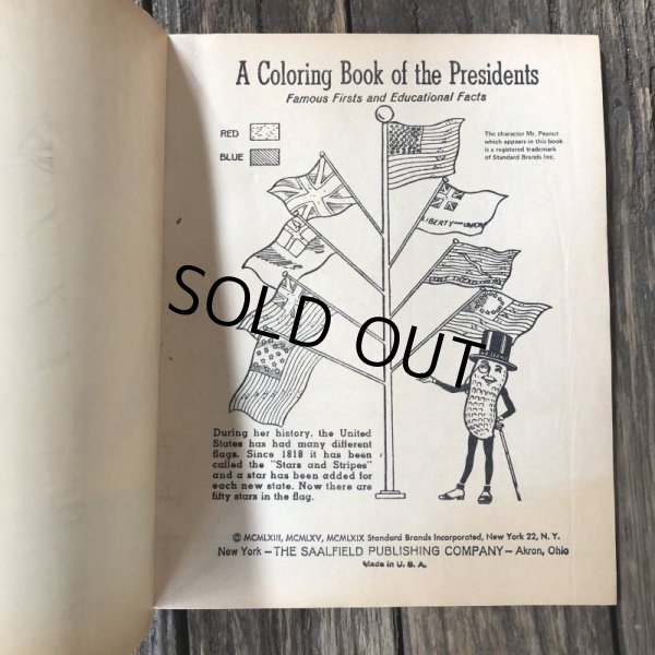 画像2: Vintage Planters Mr Peanut Presidents of the United States Coloring Book (T432) (2)