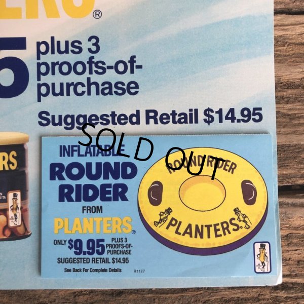 画像2: Vintage Planters Mr Peanut Store Display Poster Round Rider (T438) (2)